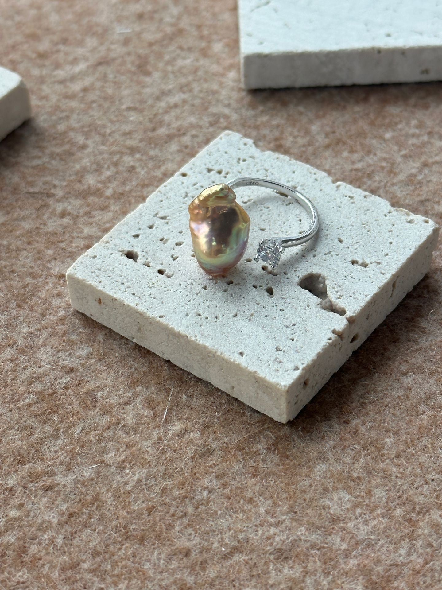 Iridescent Baroque Ring