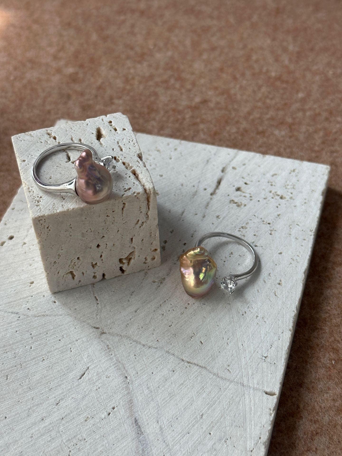Iridescent Baroque Ring