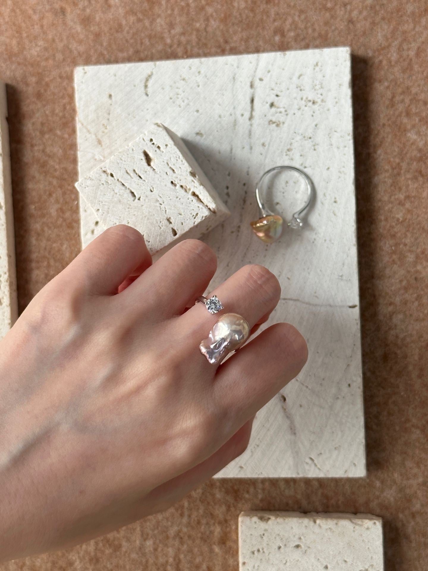 Iridescent Baroque Ring