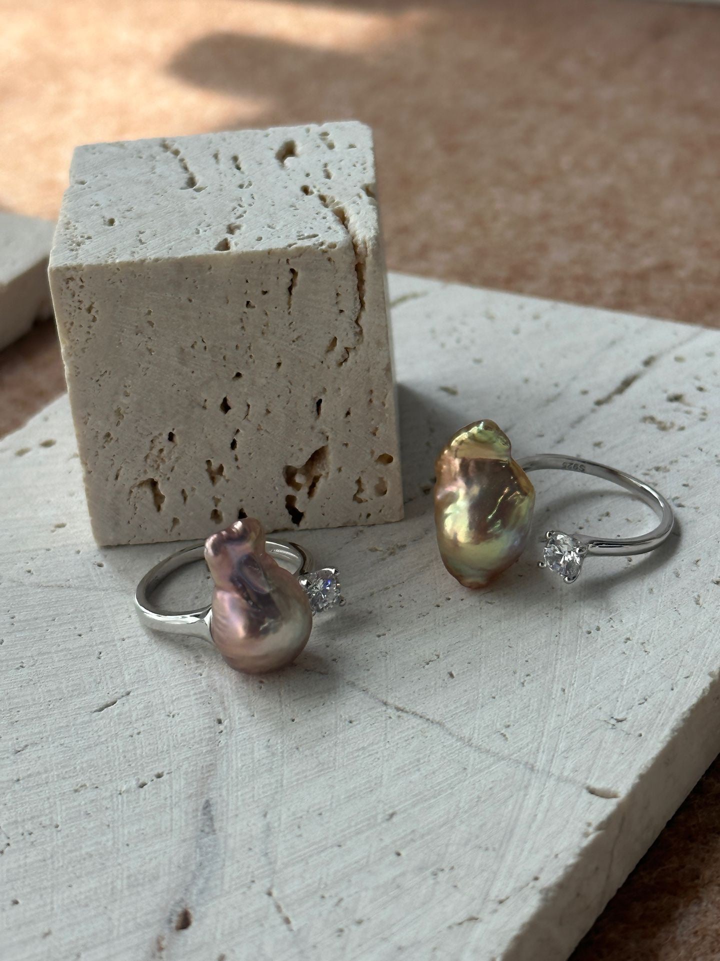 Iridescent Baroque Ring