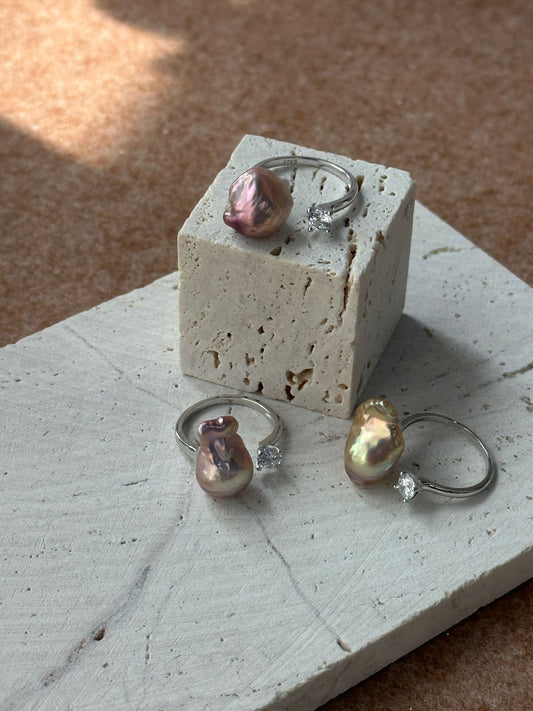 Iridescent Baroque Ring
