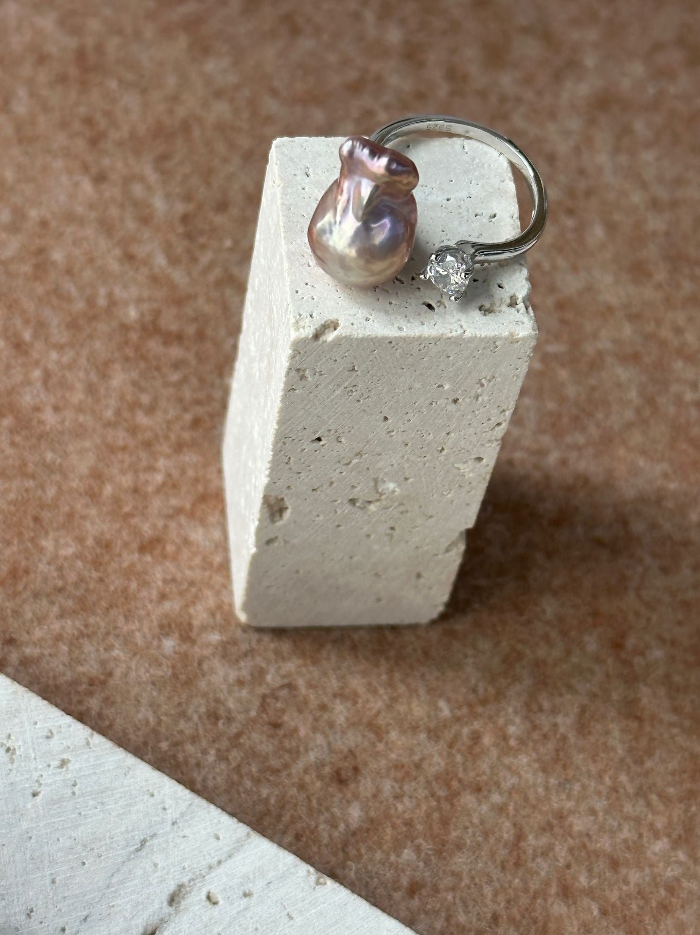 Iridescent Baroque Ring