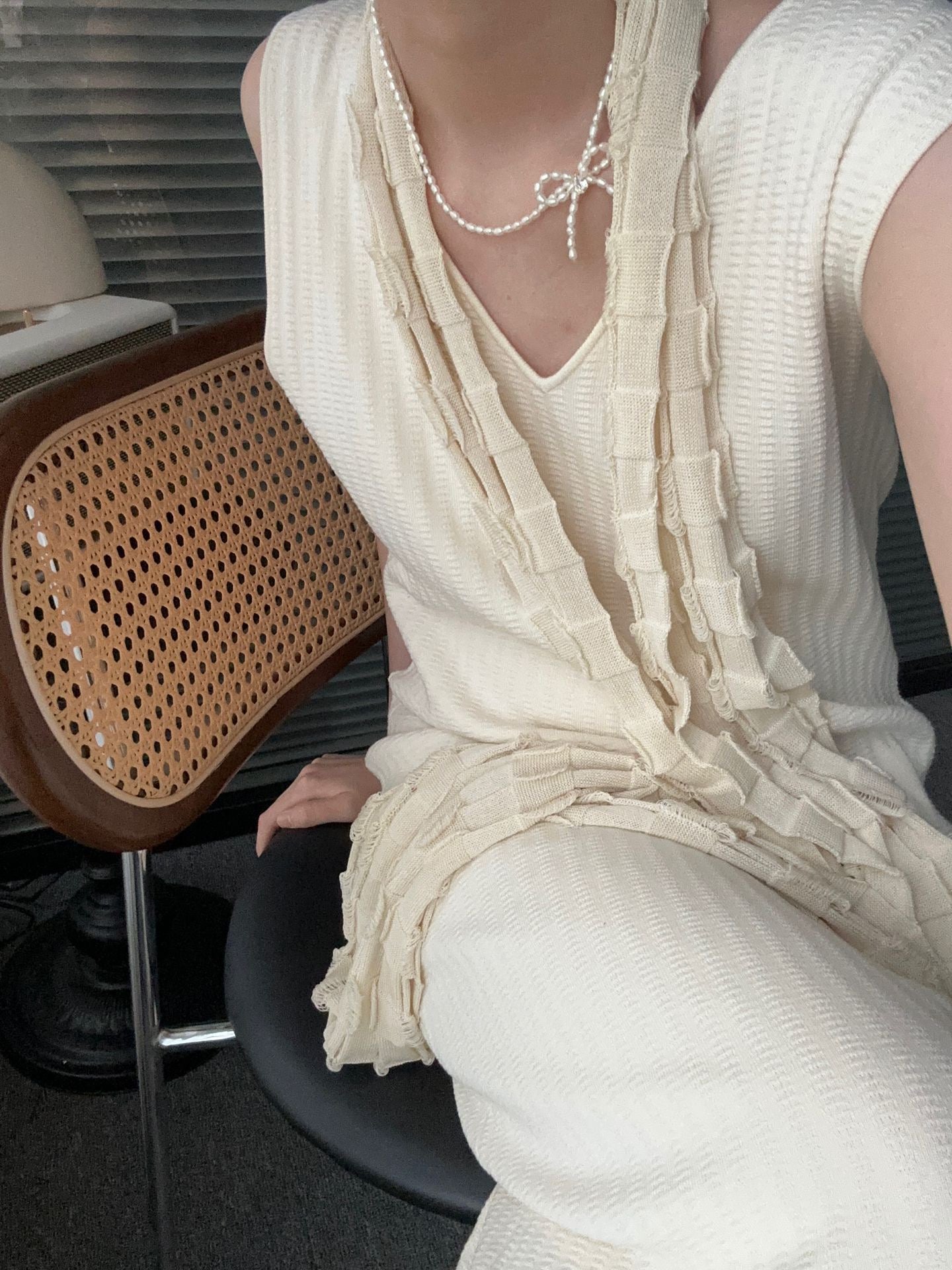 Pearl Ribbon Necklace