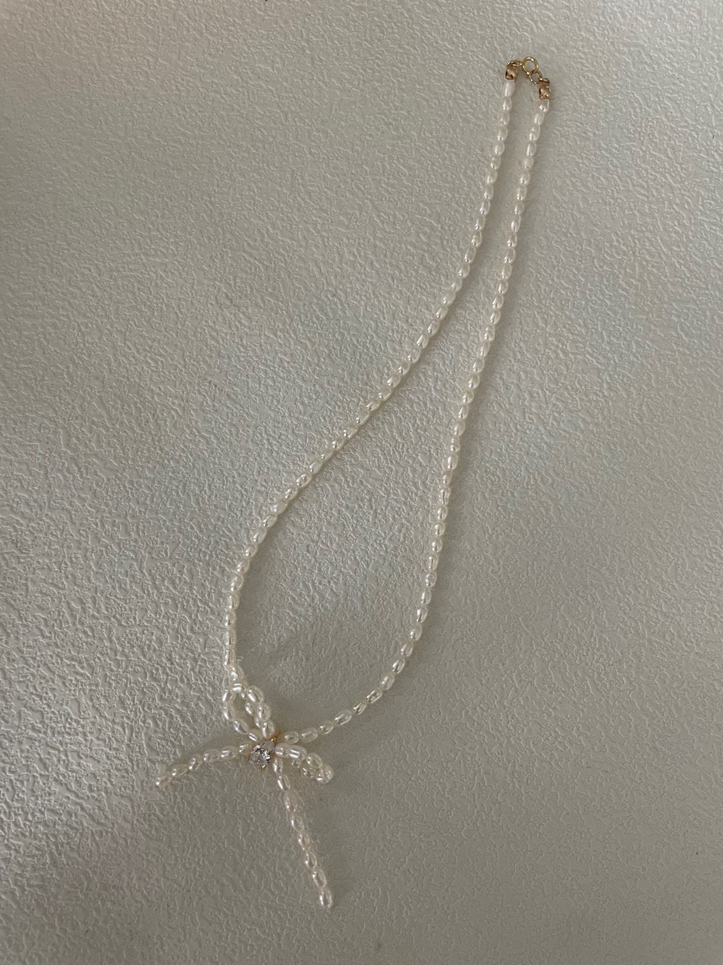 Pearl Ribbon Necklace