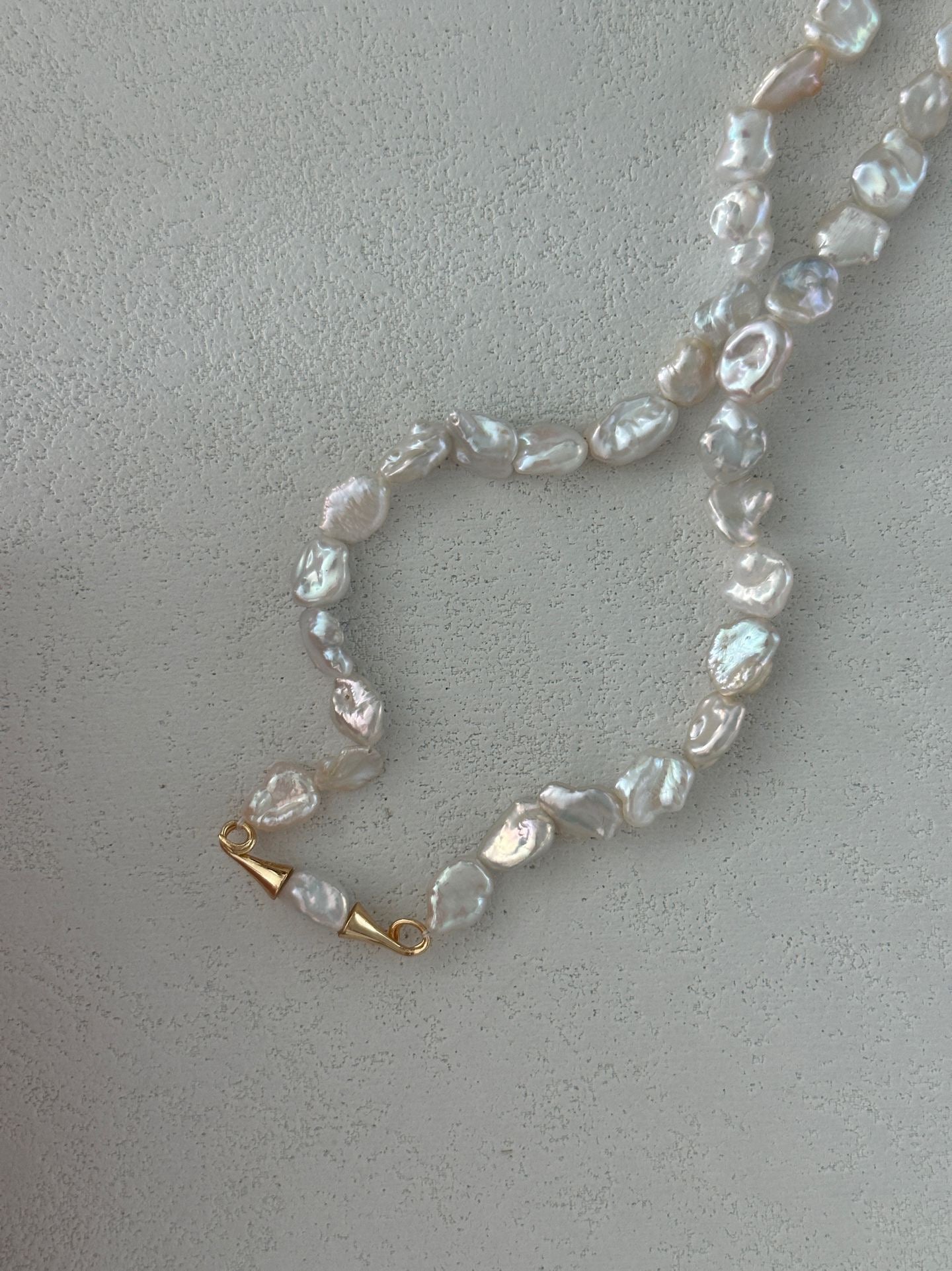 Whimsical Mustache Pearl Necklace