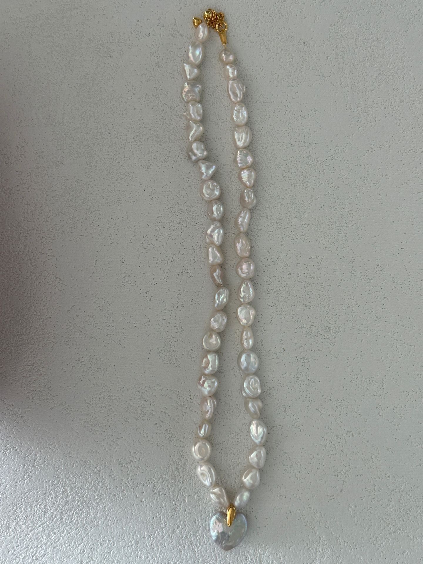 Golden Orbit Heart Necklace