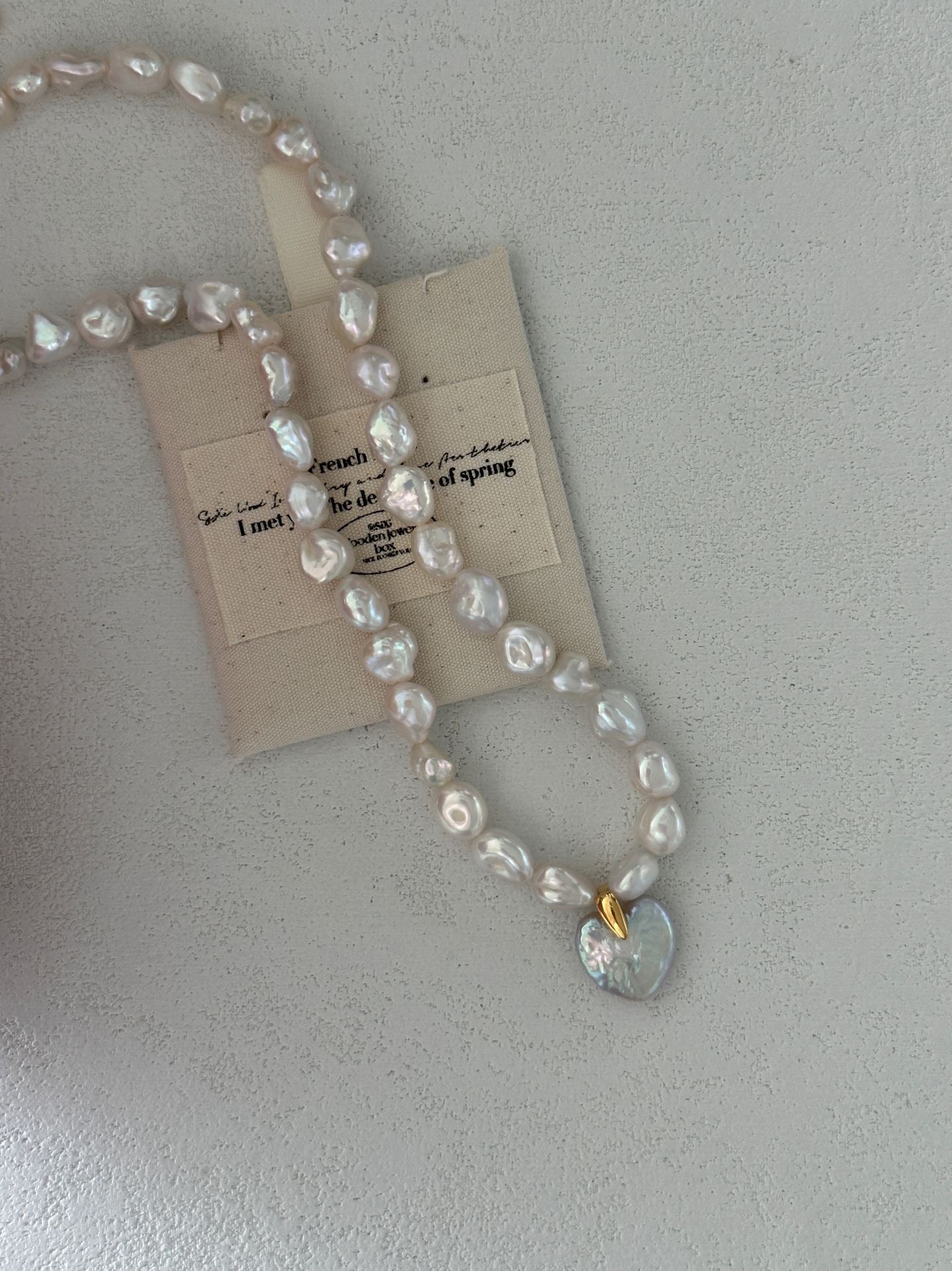Golden Orbit Heart Necklace