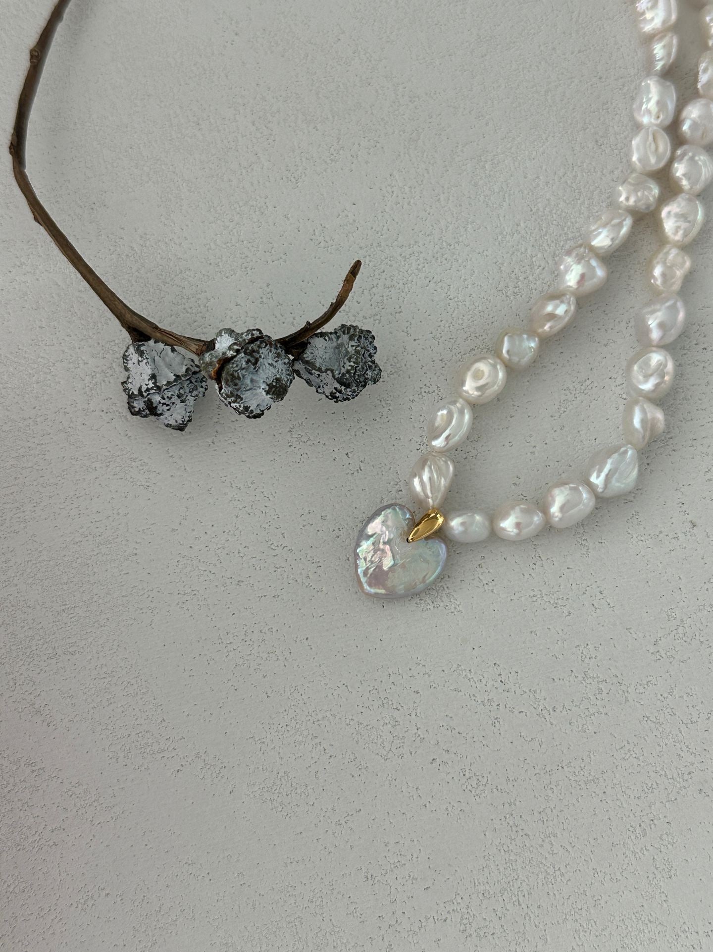 Golden Orbit Heart Necklace