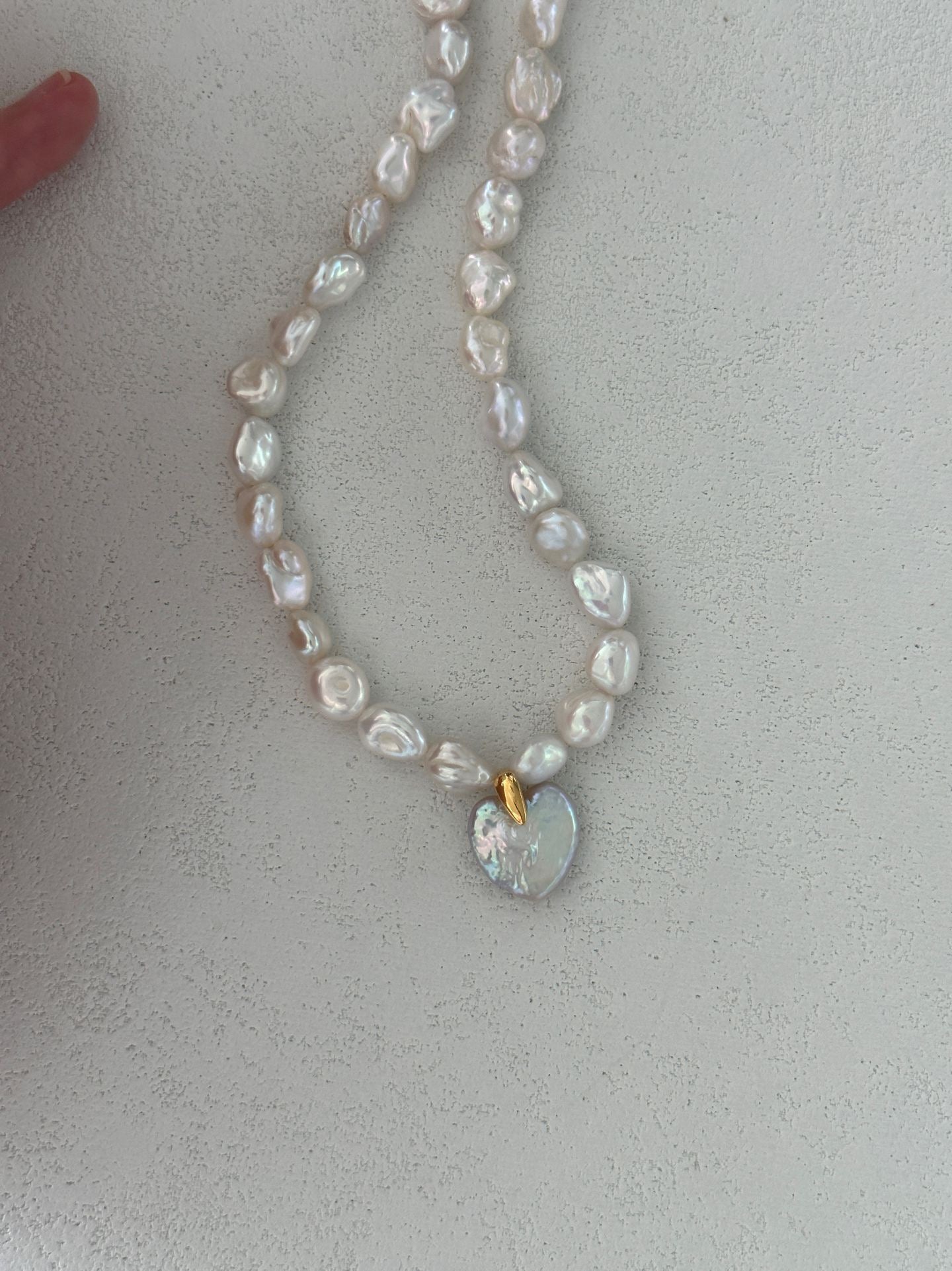 Golden Orbit Heart Necklace