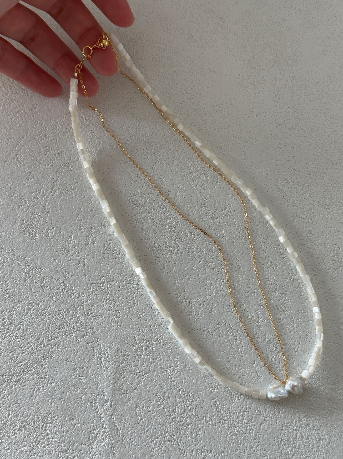 Shell Harmony Double Necklace
