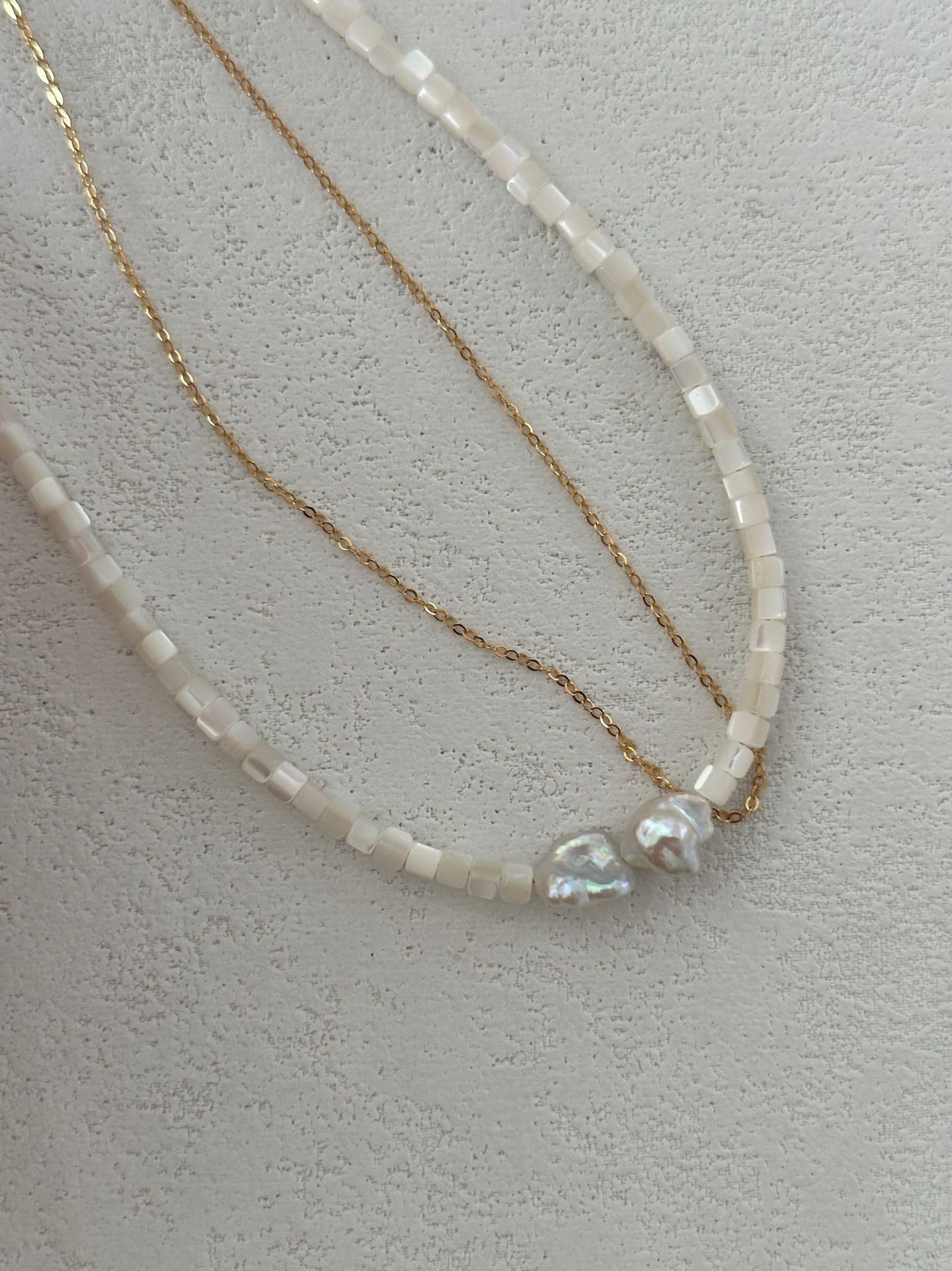 Shell Harmony Double Necklace