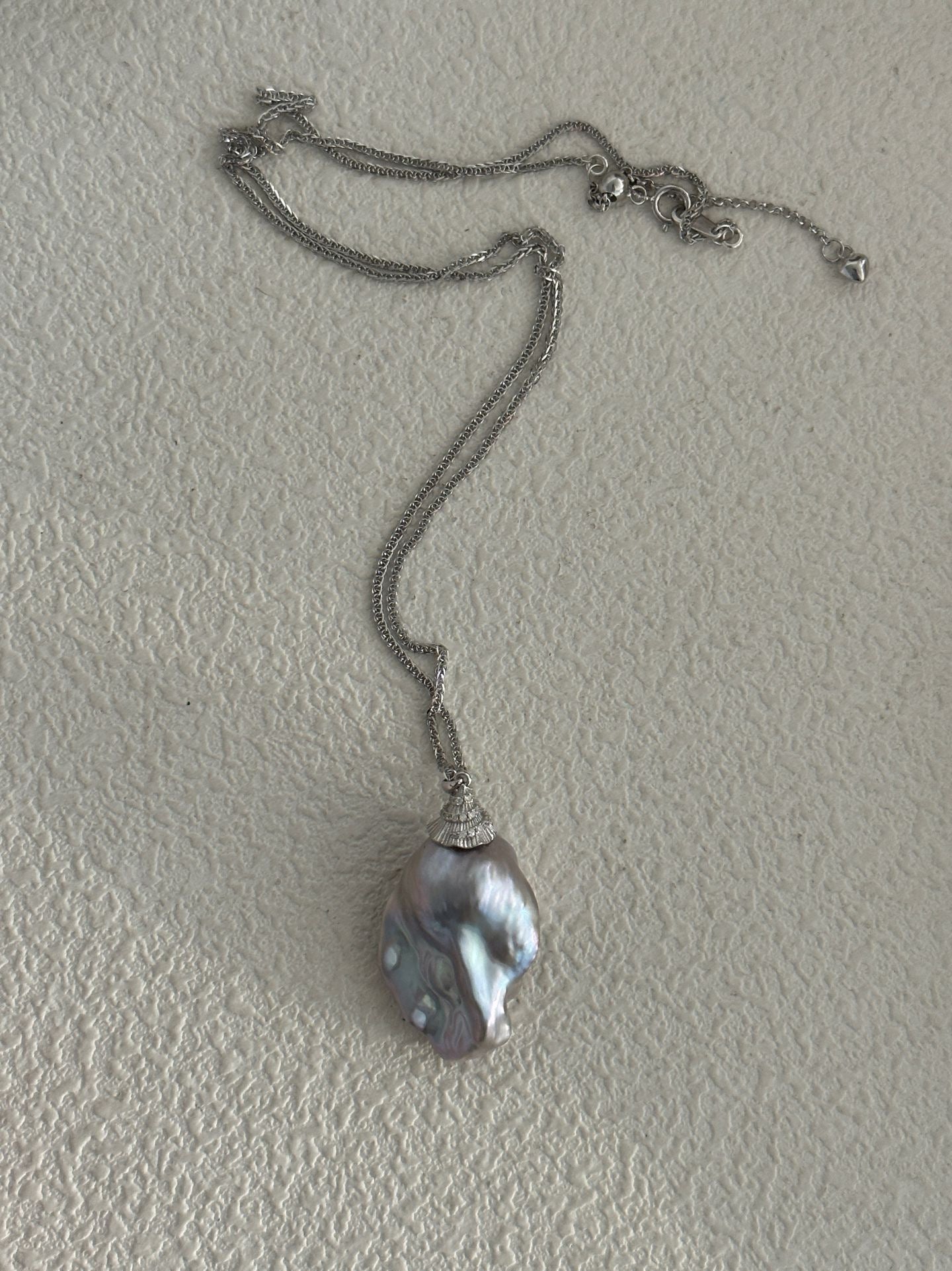 Silver Moon Baroque Necklace