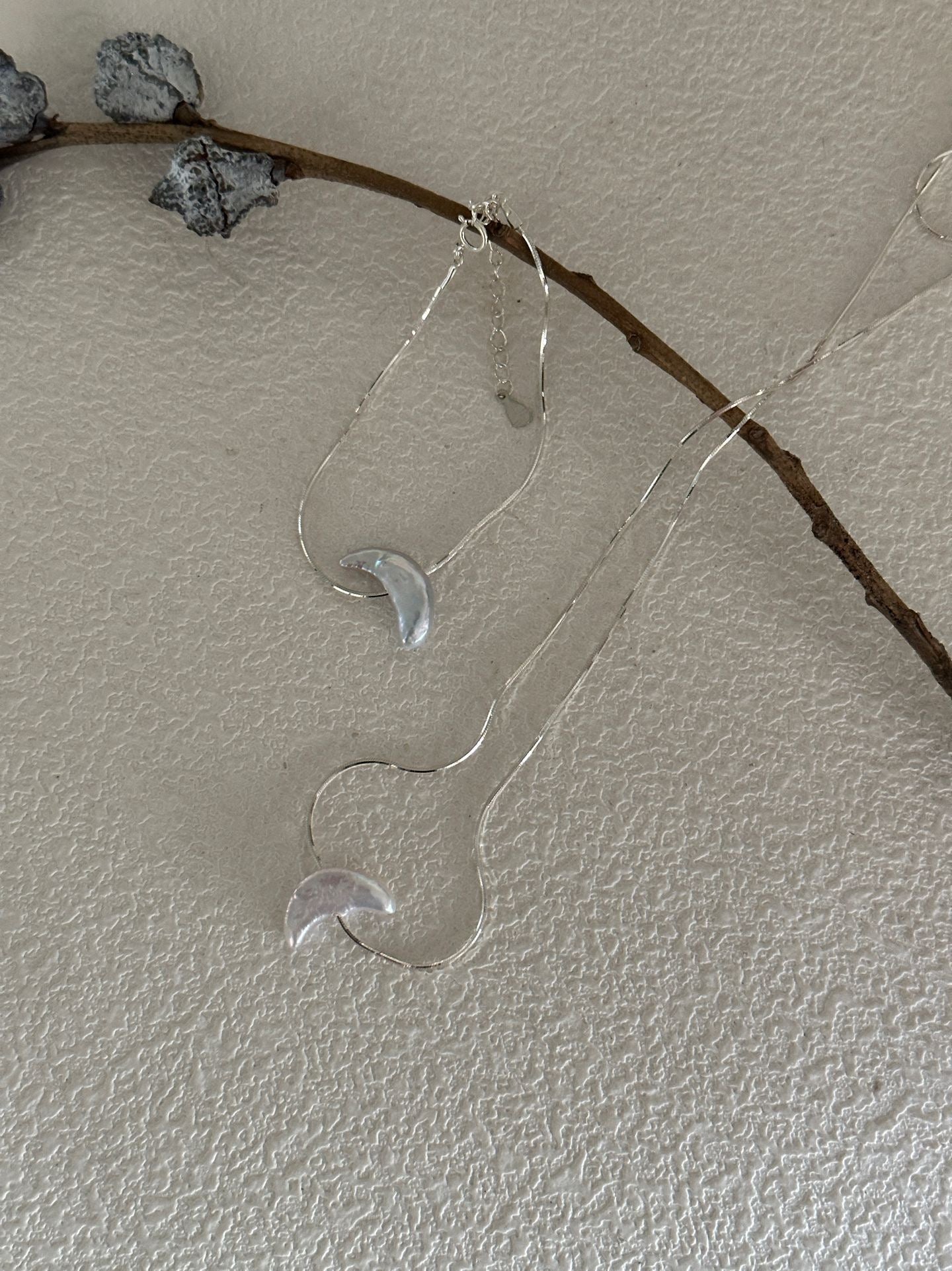 Crescent Moon Baroque Necklace