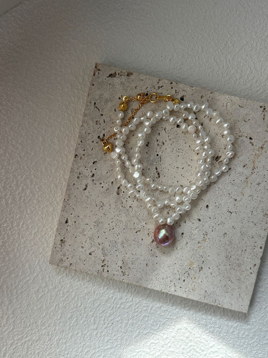 Blush Lace Necklace