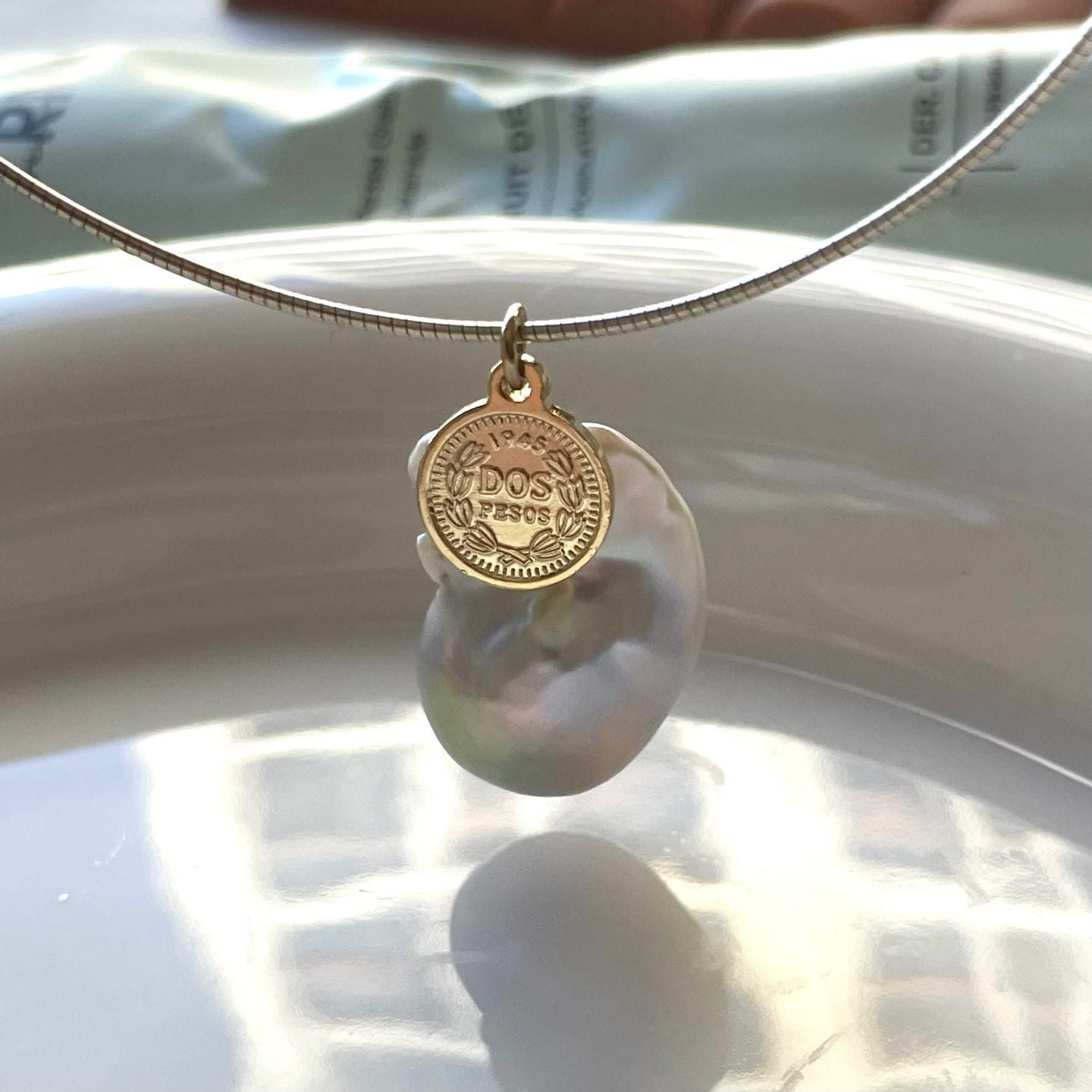 Coin & Pearl Choker