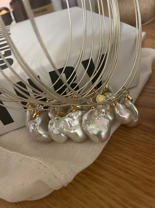 Coin & Pearl Choker