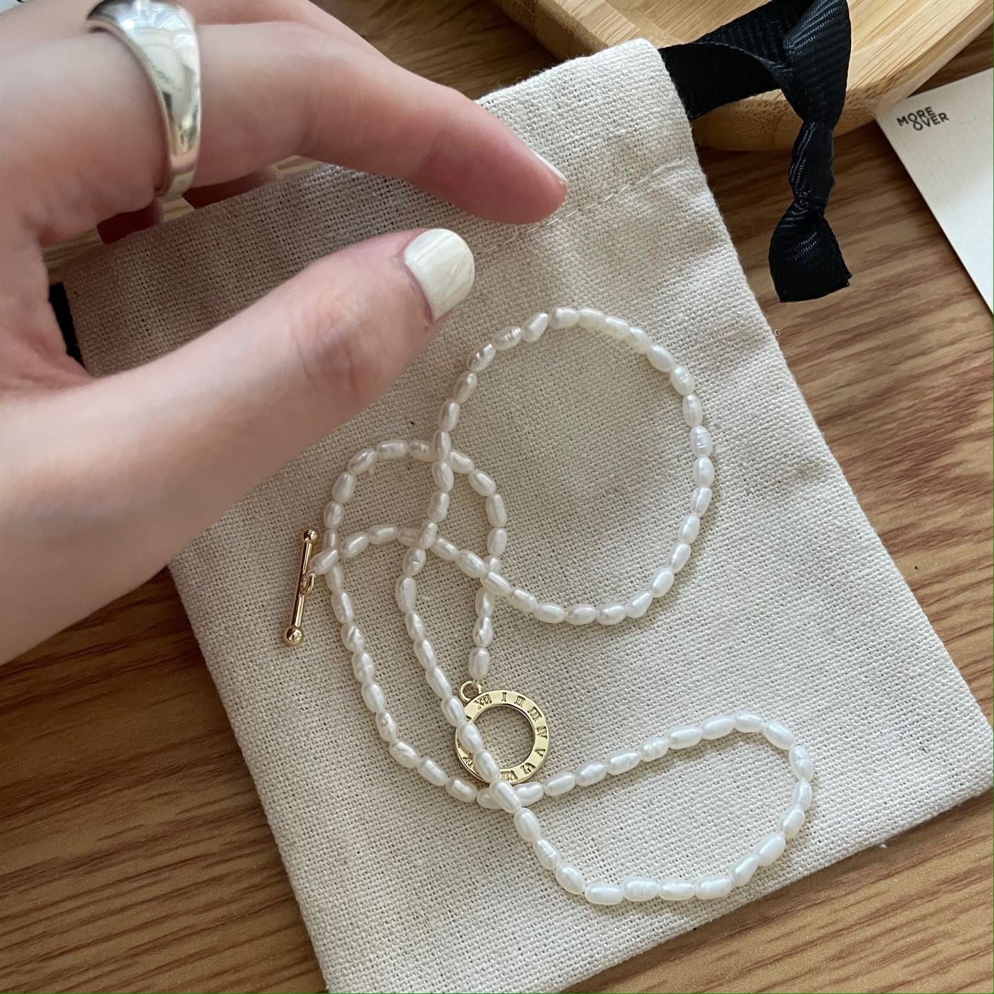 Roma Loop — Petite Beaded Necklace