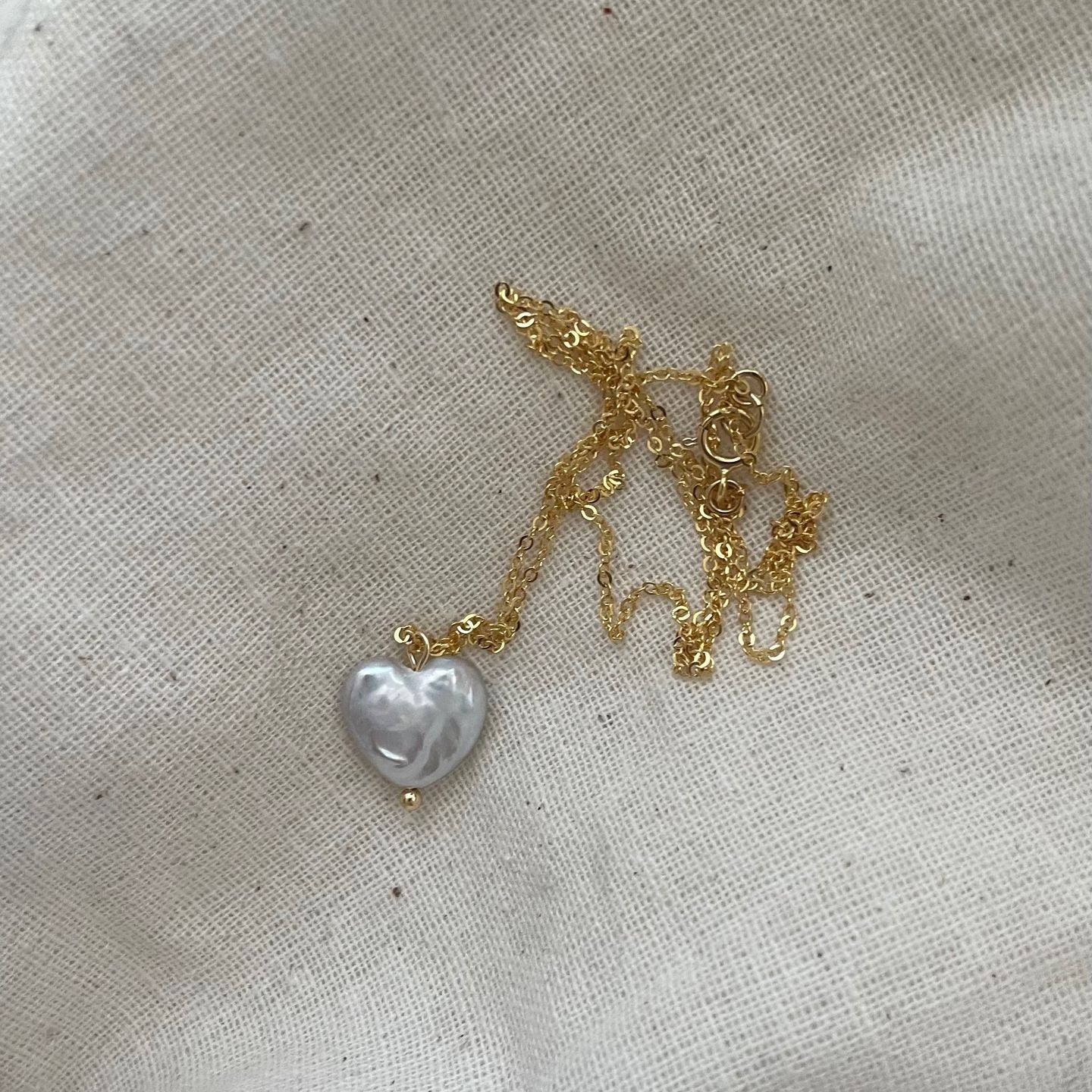 Heart Baroque Pearl Necklace