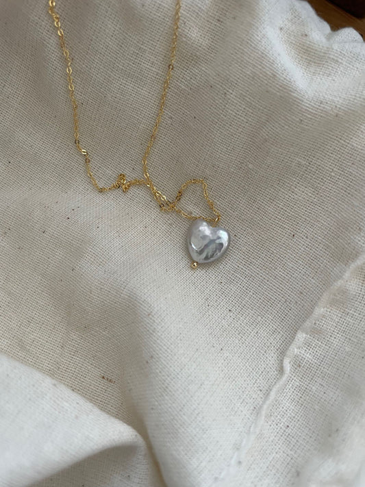 Heart Baroque Pearl Necklace