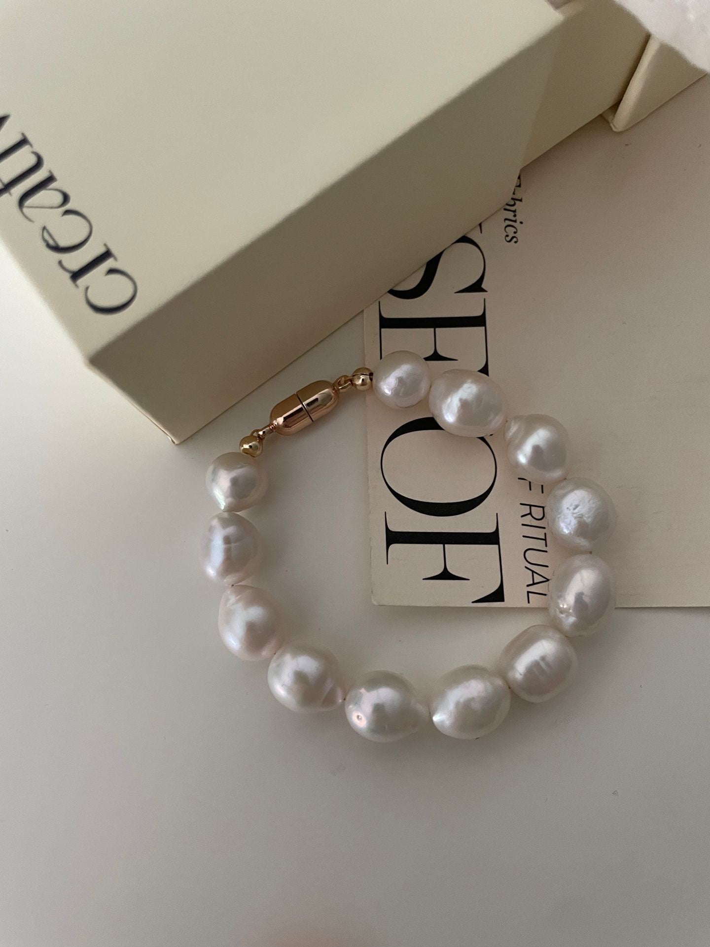 Golden Harmony Pearl Bracelet