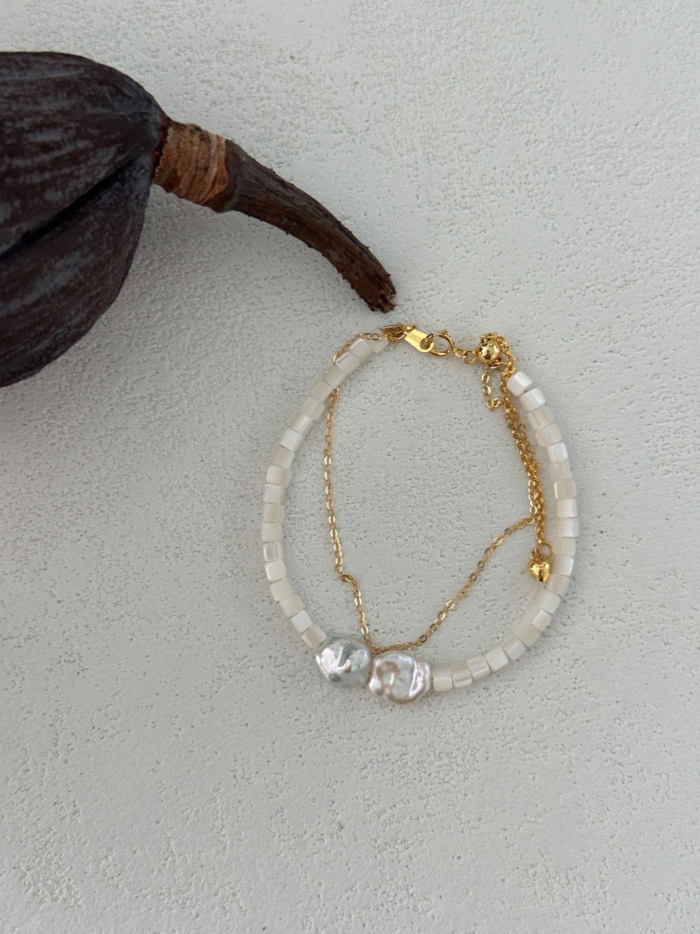 Shell Harmony Double Bracelet