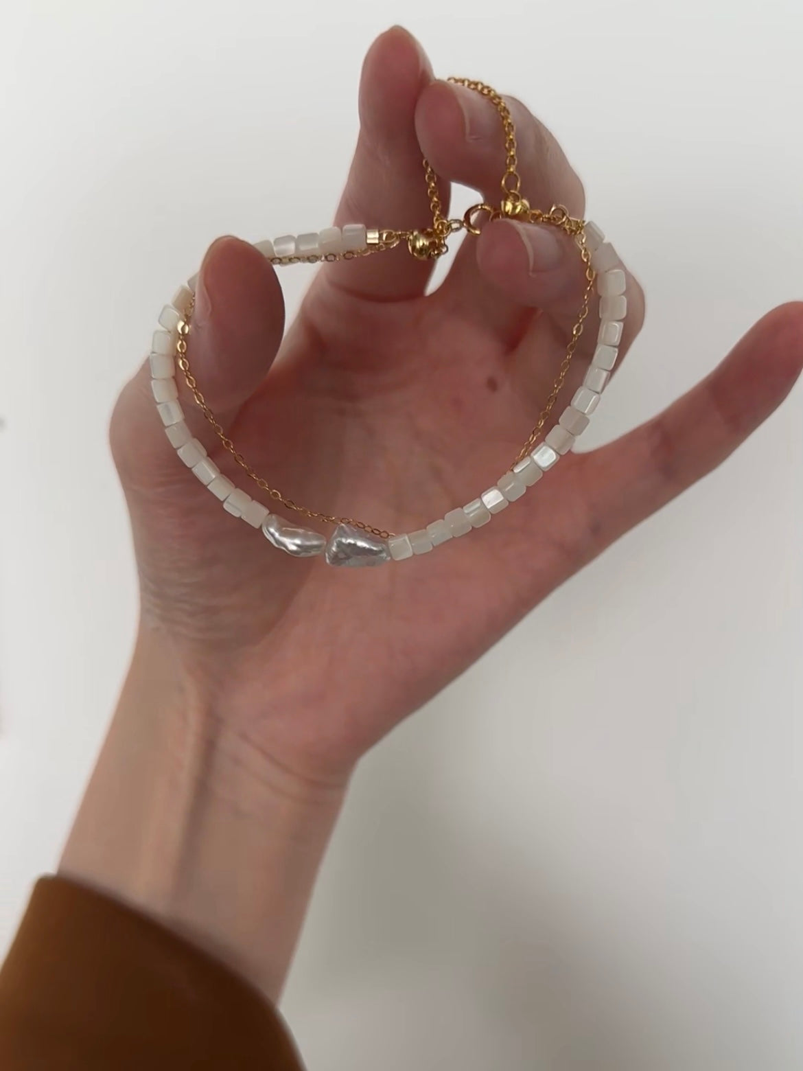 Shell Harmony Double Bracelet