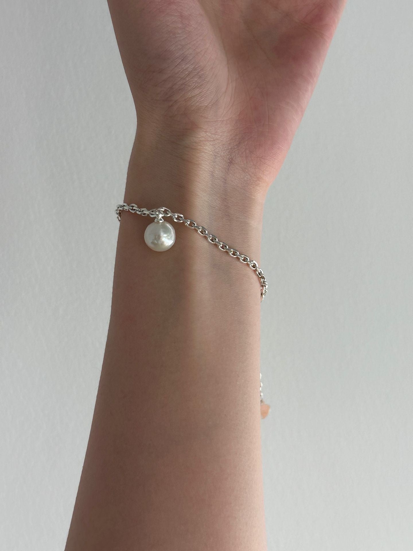 Silver Mist Pearl Bracelet