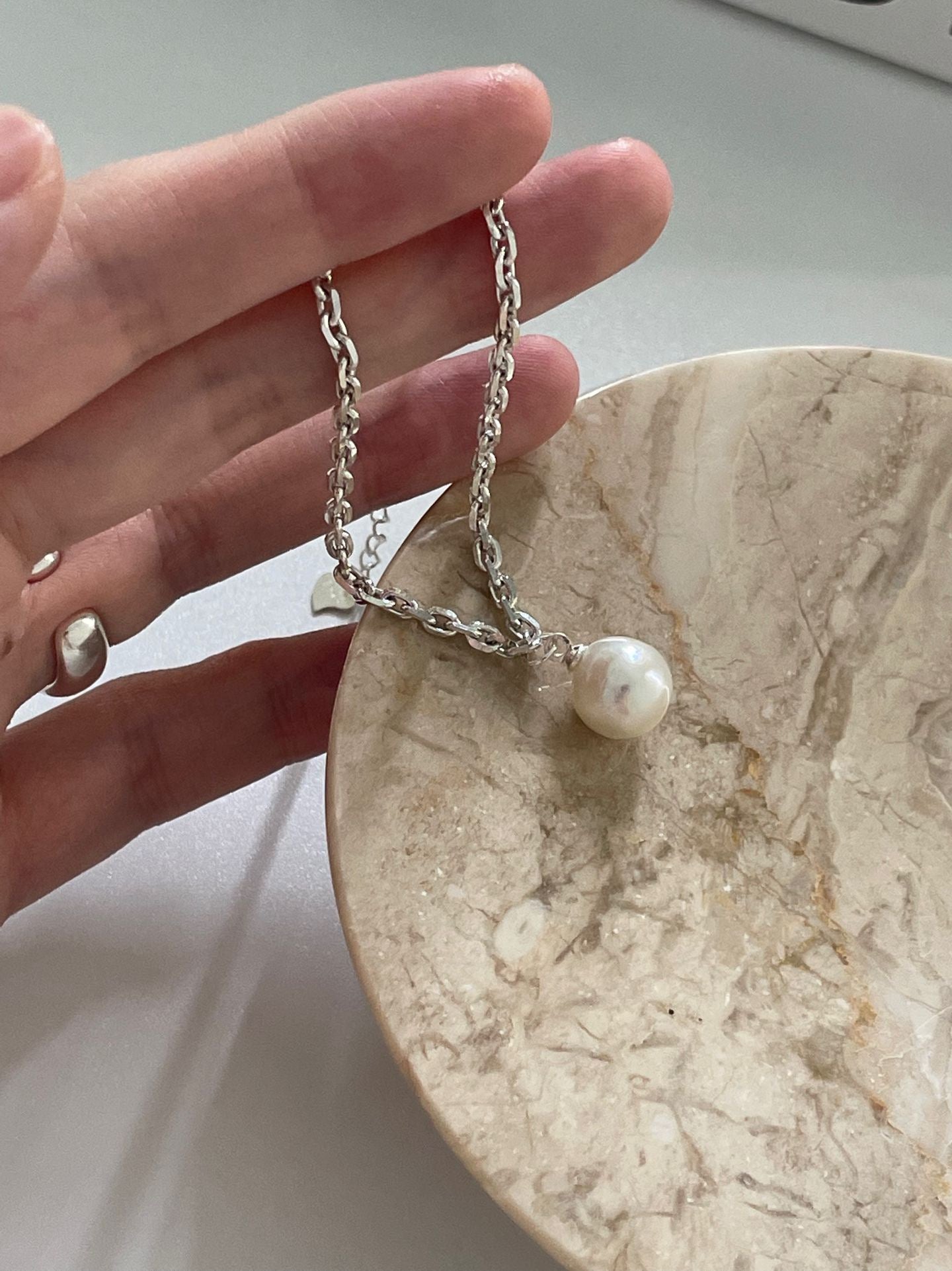Silver Mist Pearl Bracelet