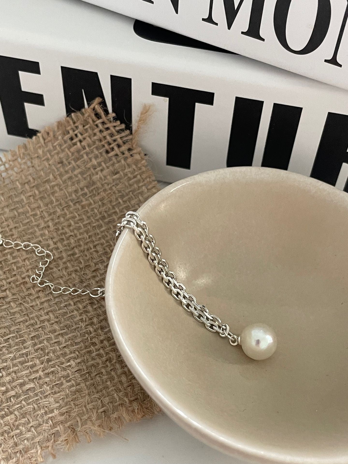Silver Mist Pearl Bracelet