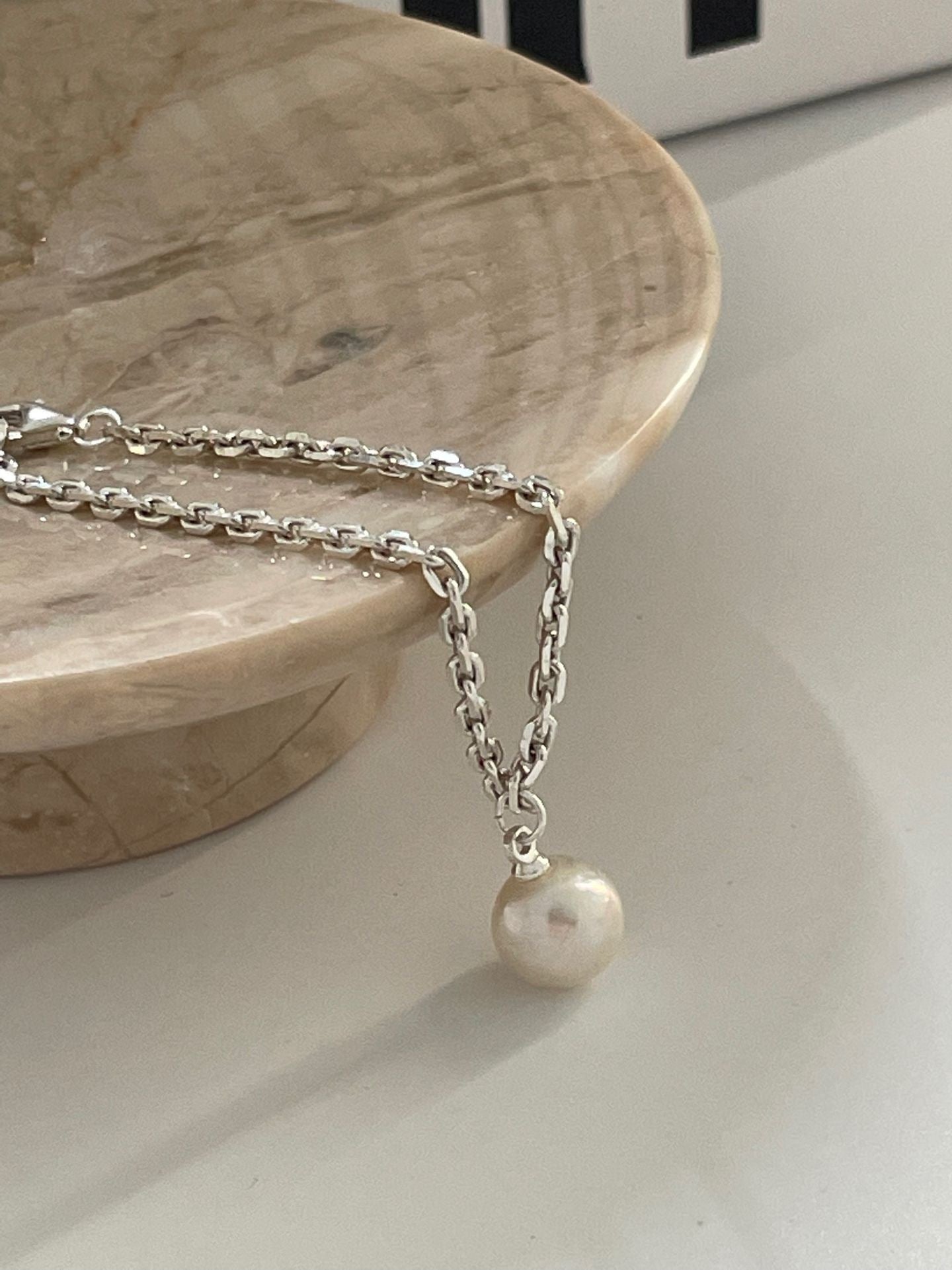 Silver Mist Pearl Bracelet