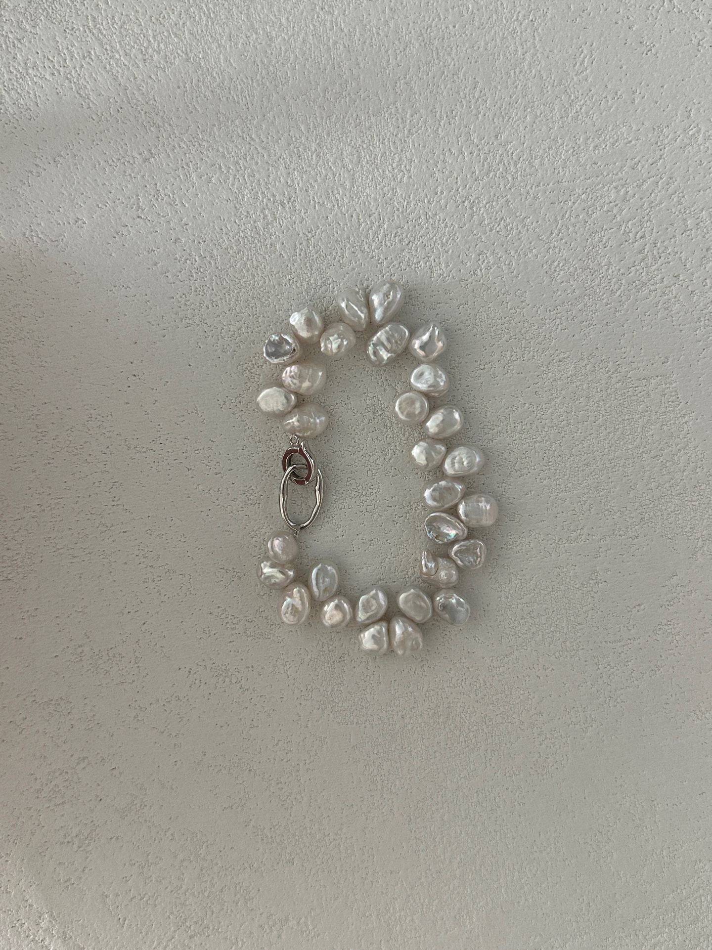 Baroque Halo Silver Bracelet