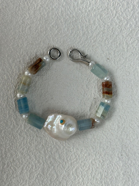Azure Stone Baroque Bracelet