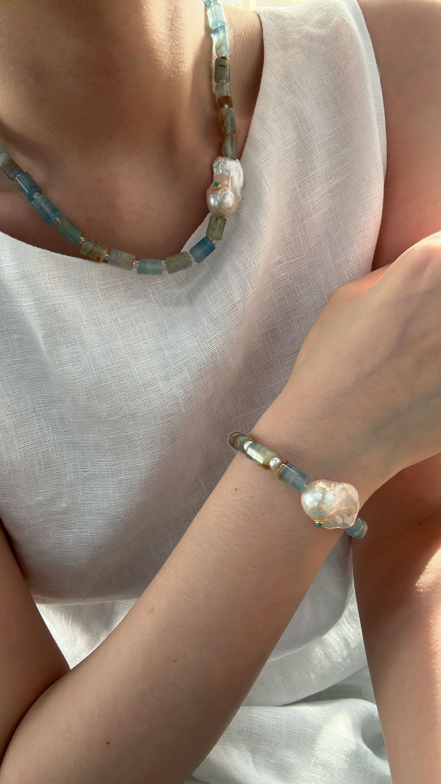 Azure Stone Baroque Bracelet