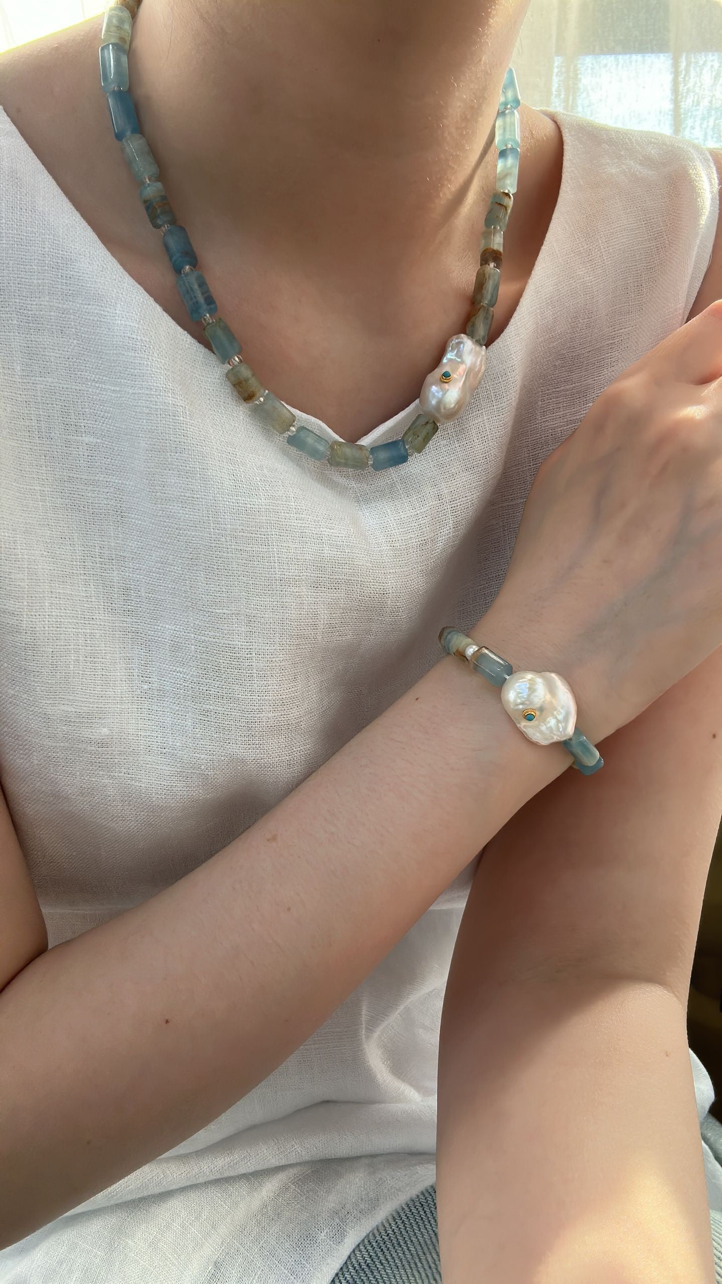 Azure Stone Baroque Bracelet
