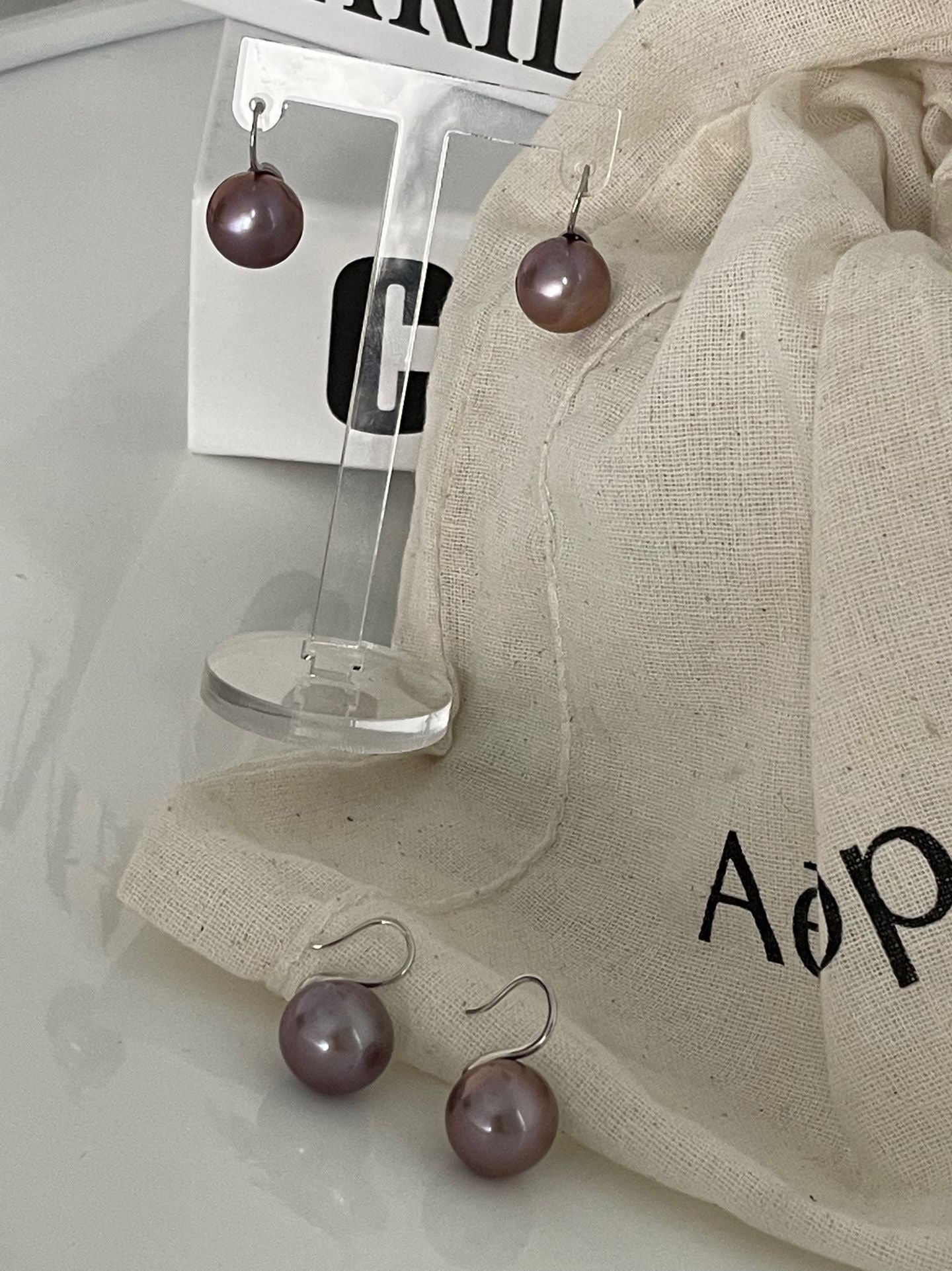 Violet Moon Earrings