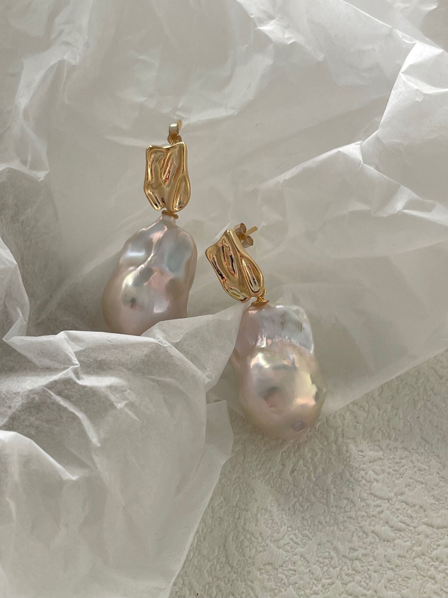 Golden Wave Earrings