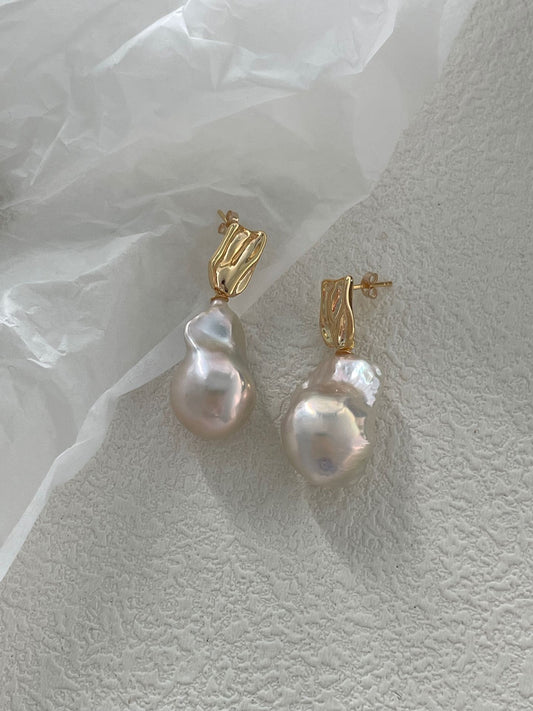 Golden Wave Earrings