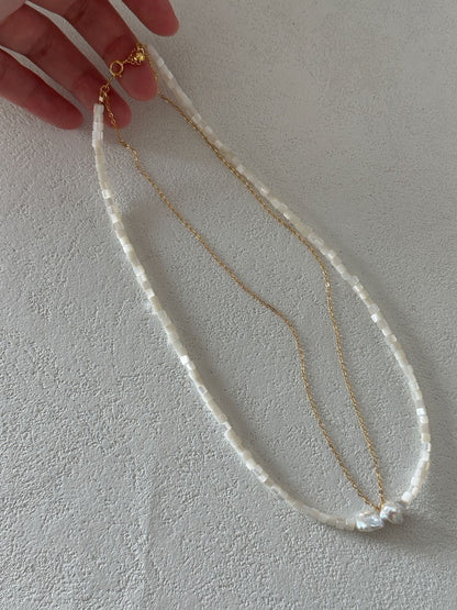 Shell Harmony Double Necklace