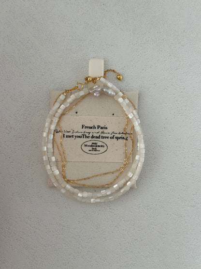 Shell Harmony Double Necklace