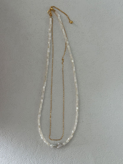 Shell Harmony Double Necklace