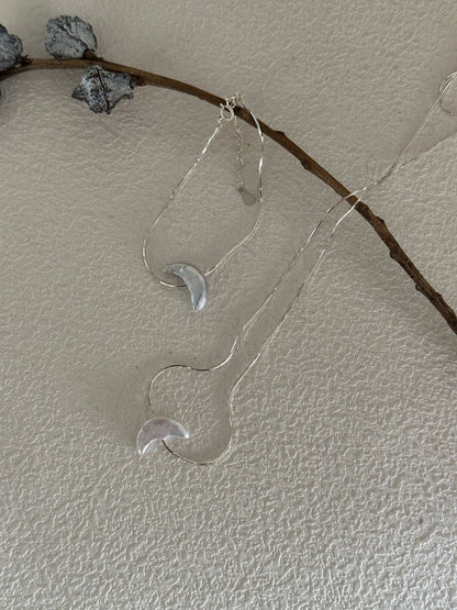 Crescent Moon Baroque Necklace