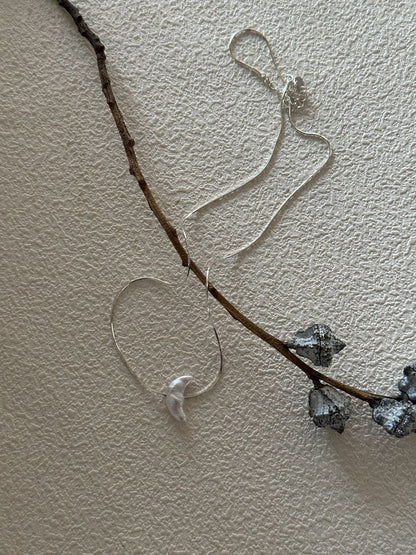 Crescent Moon Baroque Necklace