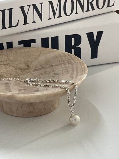 Silver Mist Pearl Bracelet